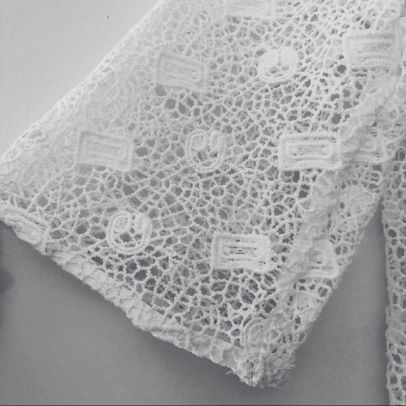 New! Crochet 3/4 Sleeve Fringe Cover - Picture 6 of 8